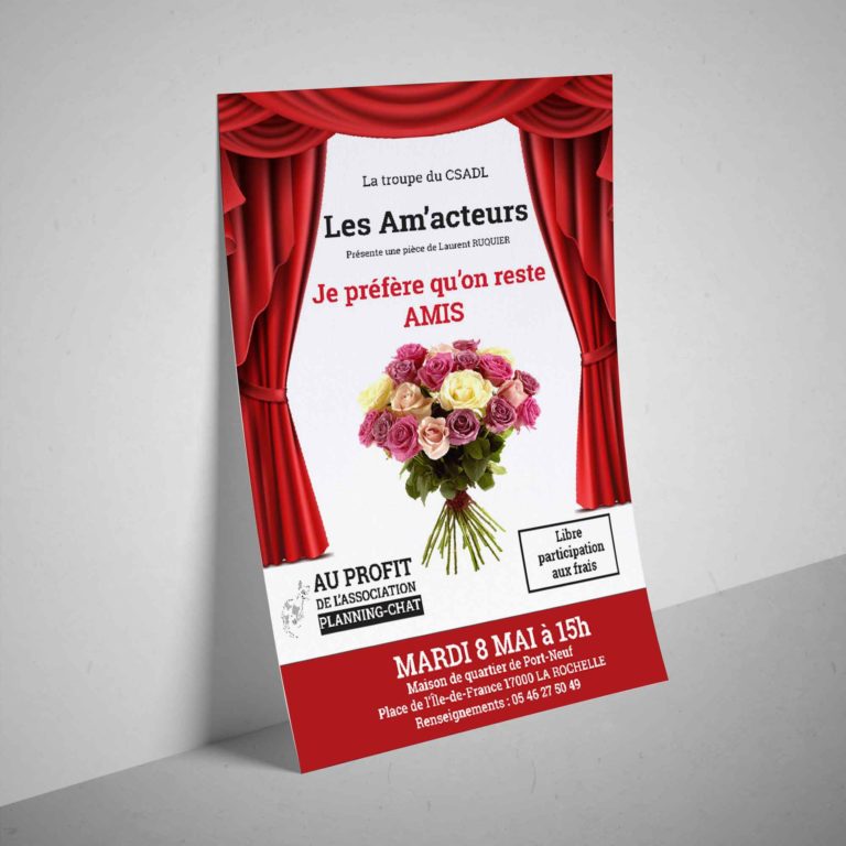 flyer théâtre association Planning-chat