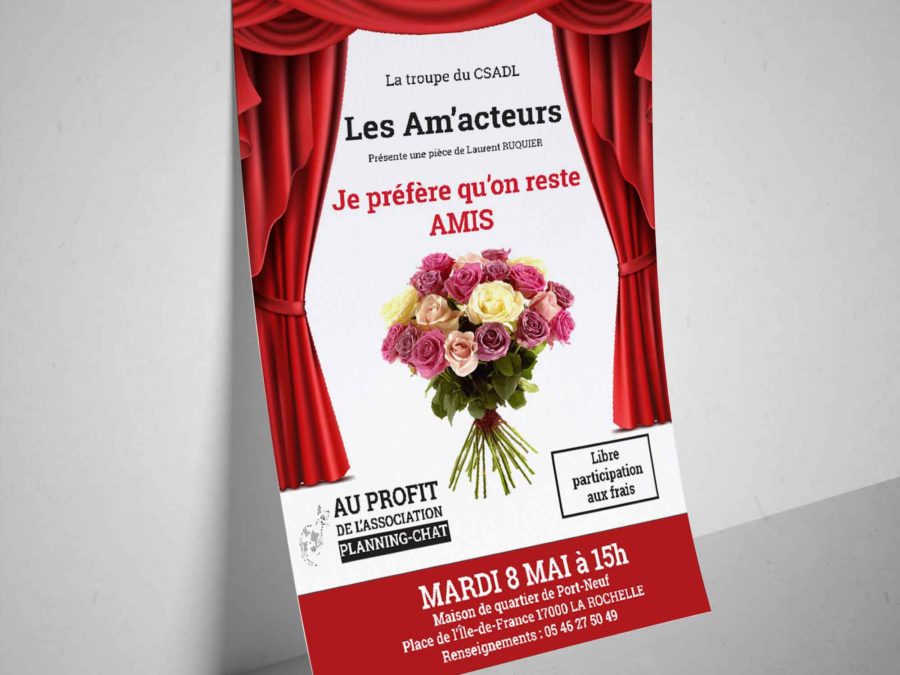 flyer théâtre association Planning-chat